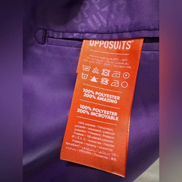 NEW OppoSuit Men’s Solid Gray Blazer Suit Size UK 44 US 44 - Picture 7 of 10